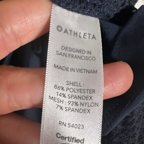 Athleta Drawstring Cinch Sides Racerback Sleeveless Athletic Tank Top Size M - Picture 8 of 8